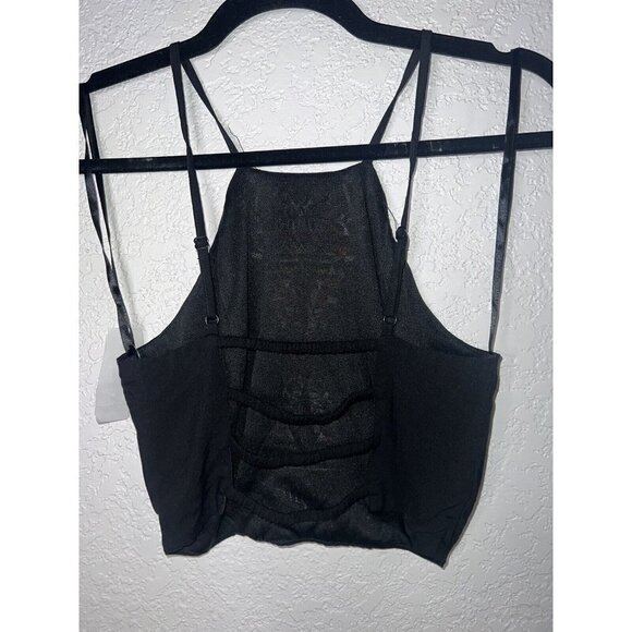 LF Run Cinta Run Festival Crop Top Concert Braless Shirt NWTS Embroidered Boho V - Picture 8 of 12